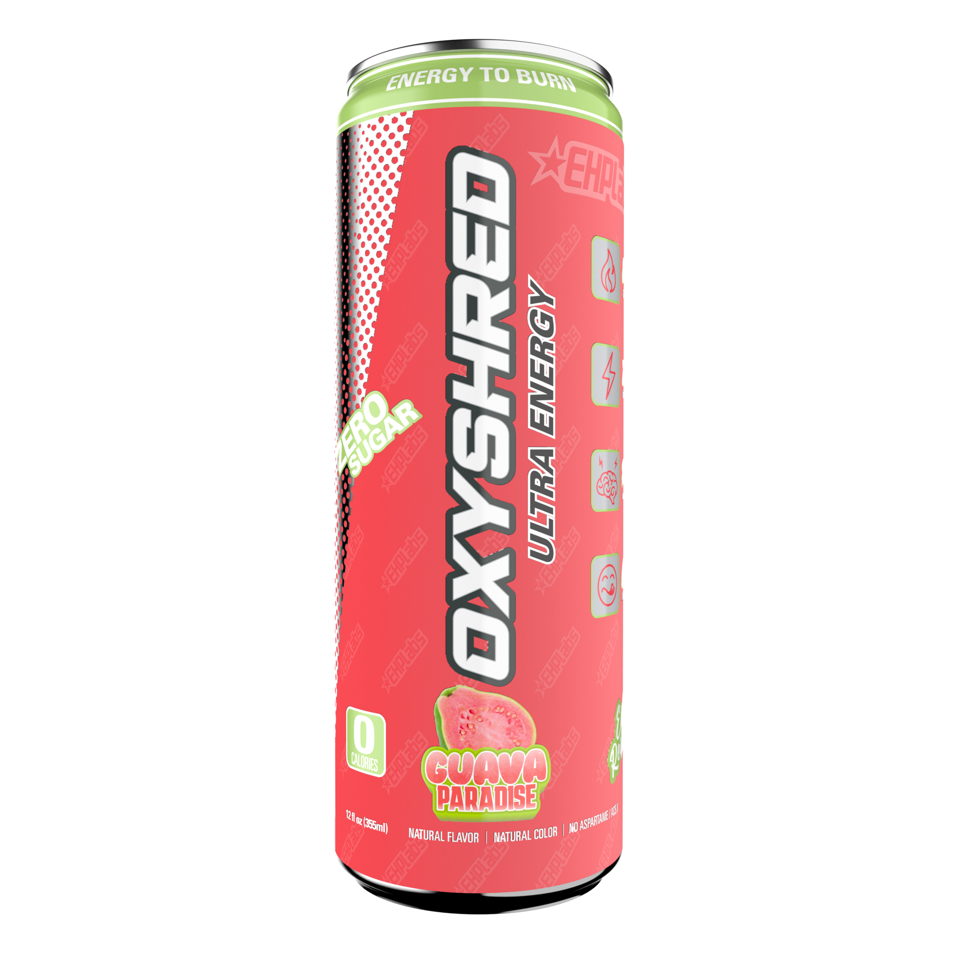 slide 1 of 5, Oxyshred Energy Guava Paradise - 12 oz, 12 oz