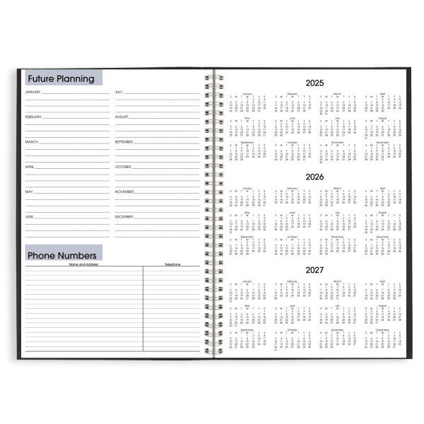 slide 3 of 7, AT-A-GLANCE® DayMinder® 2026 Monthly Planner, Black, Large, 8"" x 12"", 1 ct