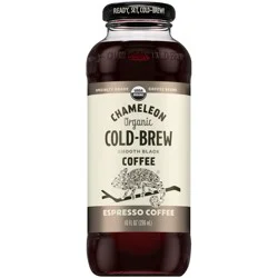 CHAMELEON COLD-BREW Organic Espresso Smooth Black Coffee 10 fl. oz. Bottle