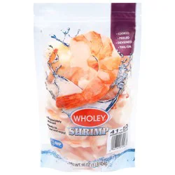 Wholey Cooked Peeled Deveined Tail-On Shrimp 16 oz