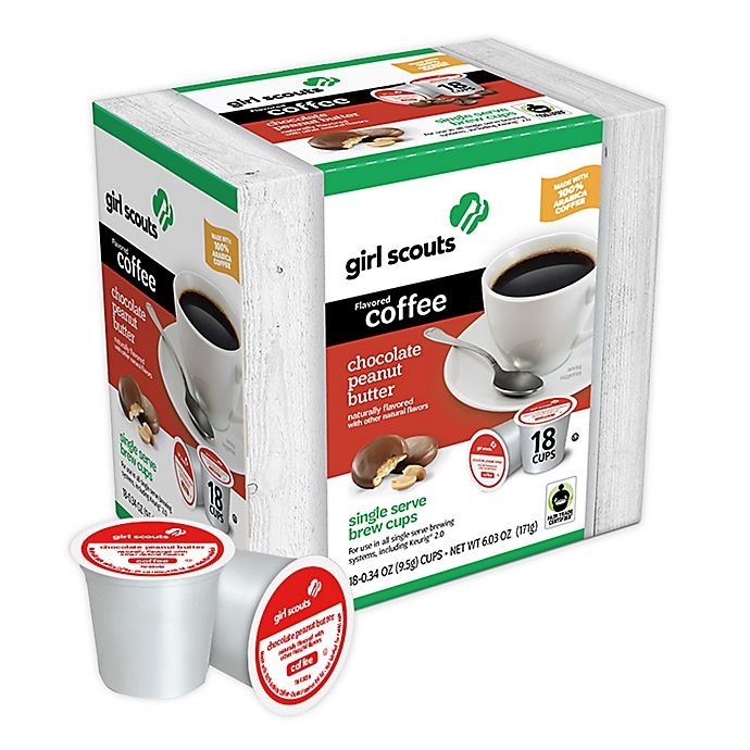 slide 1 of 4, Girl Scouts Flavored Coffee 18 ea, 18 ct