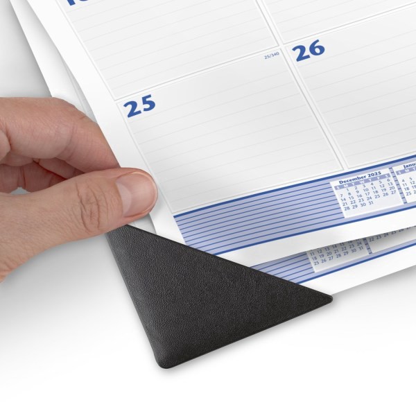 slide 5 of 7, AT-A-GLANCE® 2026 Monthly Desk Pad Calendar, Blue and Gray, Large, 24"" x 19"", 1 ct