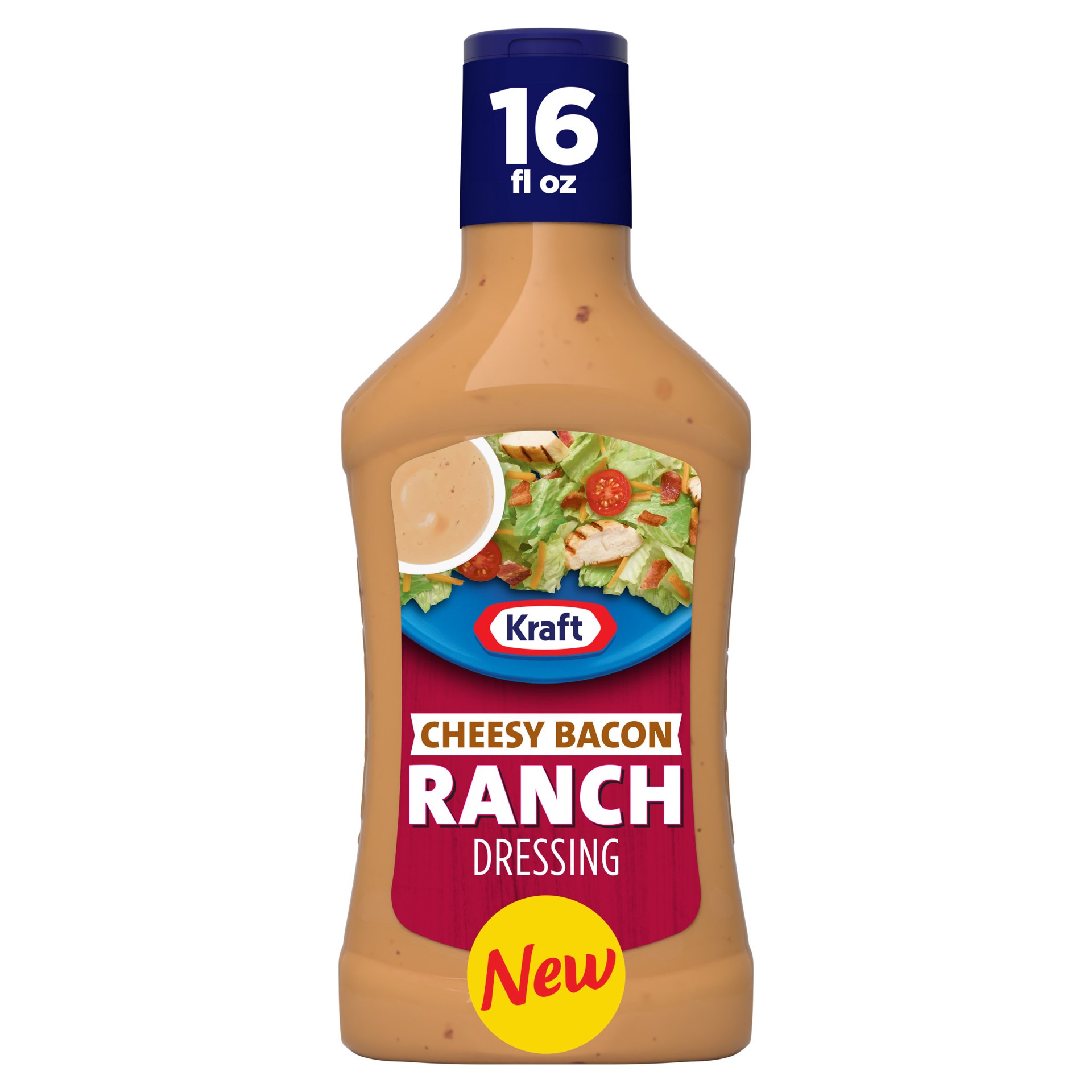 slide 1 of 10, Kraft Cheesy Bacon Ranch Dressing, 16 fl oz, 16 oz