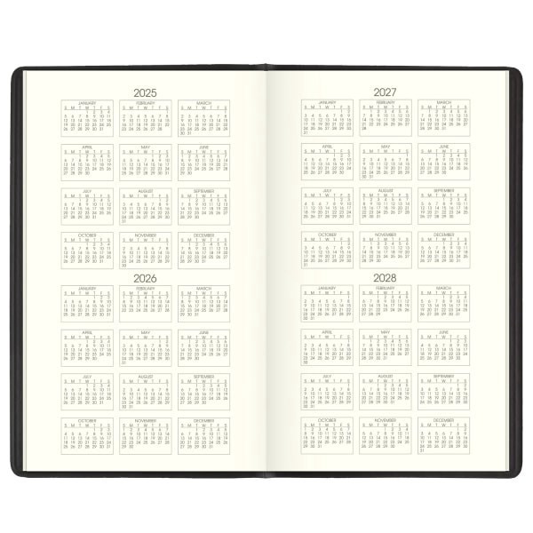slide 2 of 10, AT-A-GLANCE® 2026-2027 Recycled Two Year Monthly Planner, Black, Pocket, 3 1/2"" x 6"", 1 ct