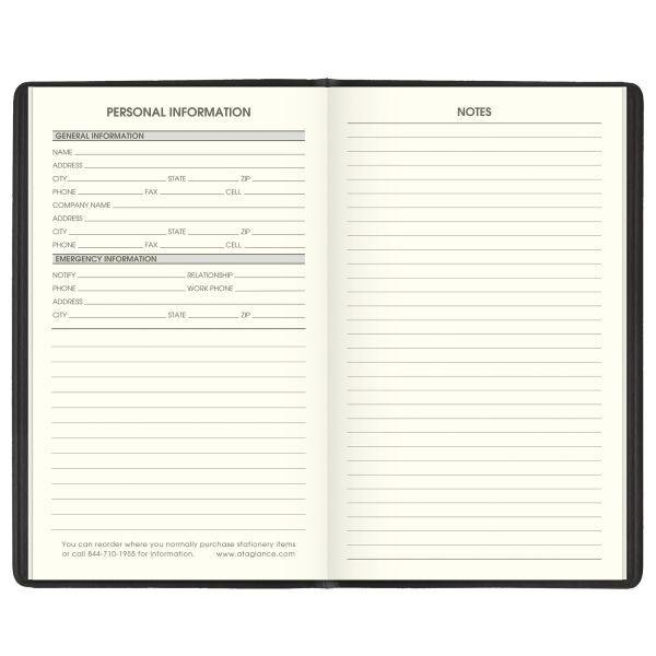 slide 3 of 10, AT-A-GLANCE® 2026-2027 Recycled Two Year Monthly Planner, Black, Pocket, 3 1/2"" x 6"", 1 ct