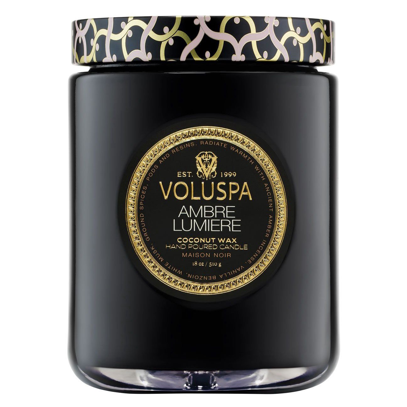 slide 1 of 1, Voluspa Amber Lumiere Large Jar Candle, 18 oz
