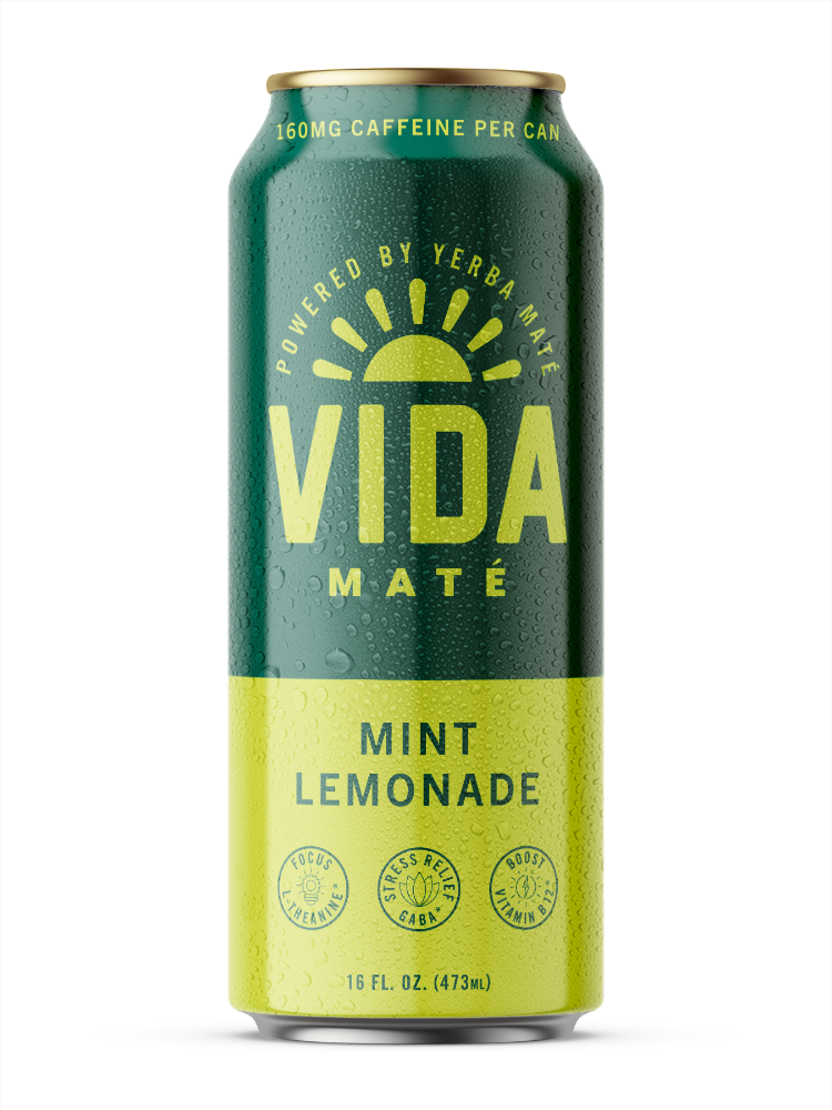 slide 3 of 3, Vida Mate Mint Lemonade Energy Drink- 16 fl oz, 16 fl oz