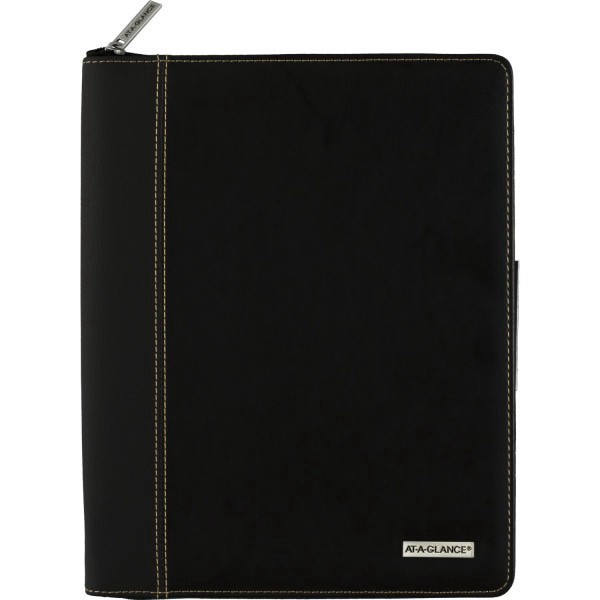 slide 3 of 10, AT-A-GLANCE Executive® 2026 Weekly Monthly Appointment Book with Zipper, Black, Large, 8 1/4"" x 11"", 1 ct