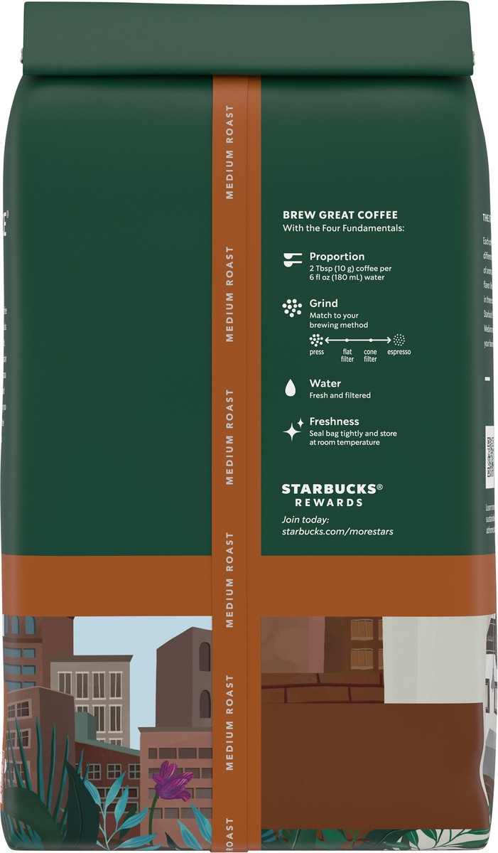 slide 5 of 9, Starbucks Whole Bean Coffee, Medium Roast Coffee, Pike Place Roast, 100% Arabica, 1 bag (18 oz), 18 oz