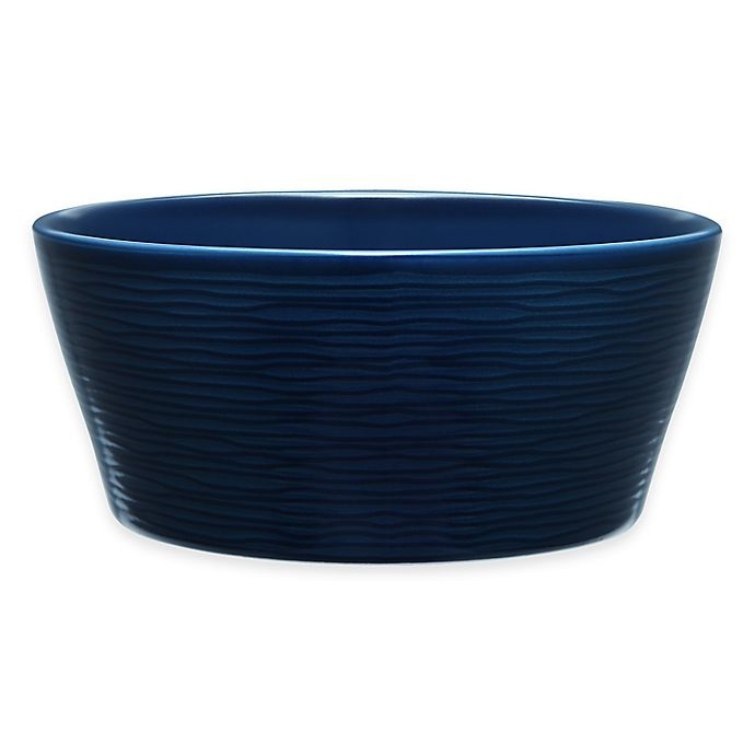 slide 1 of 1, Noritake Navy on Navy Swirl Fruit Bowl, 1 ct