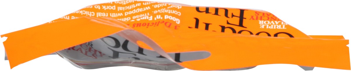 slide 5 of 13, Good 'n' Fun Crunchy Spirals Triple Flavor Dog Snack 3 Pack 4.2 oz, 4.2 oz