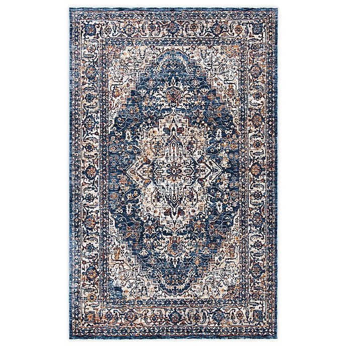 slide 1 of 2, Bee & Willow Home Ashbrook Area Rug - Navy/Ivory, 5 ft x 8 ft