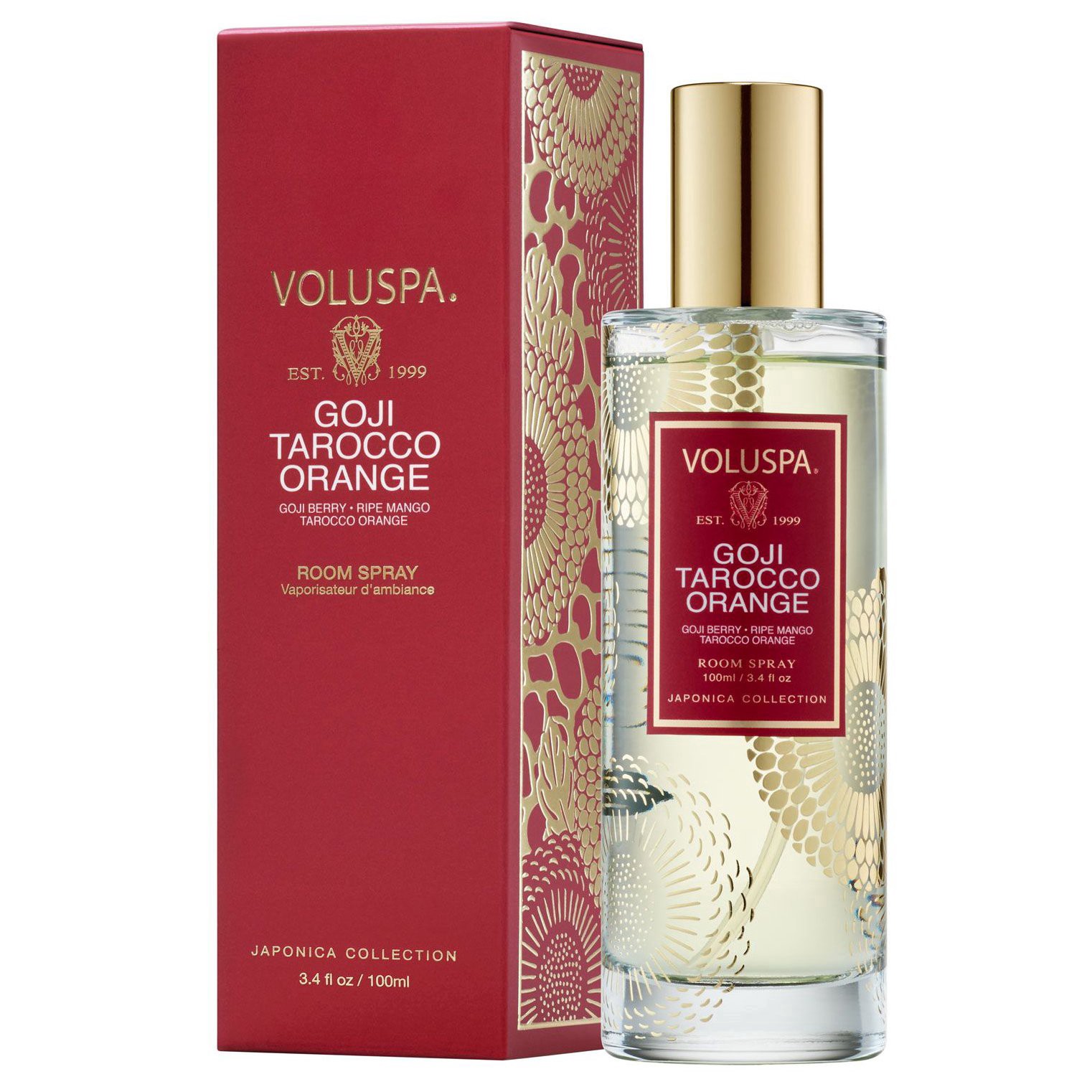 slide 1 of 1, Voluspa Goji Tarocco Orange Room Spray, 3.4 oz