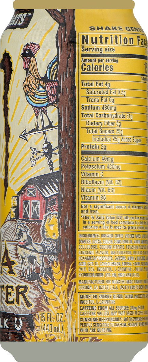 slide 6 of 7, Monster Energy Java Farmers Oats, 15 oz