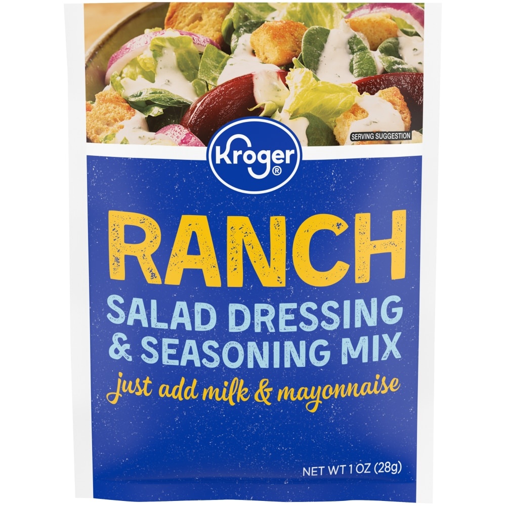 slide 1 of 1, Kroger Salad Magic Ranch Dressing and Seasoning Mix, 1 oz