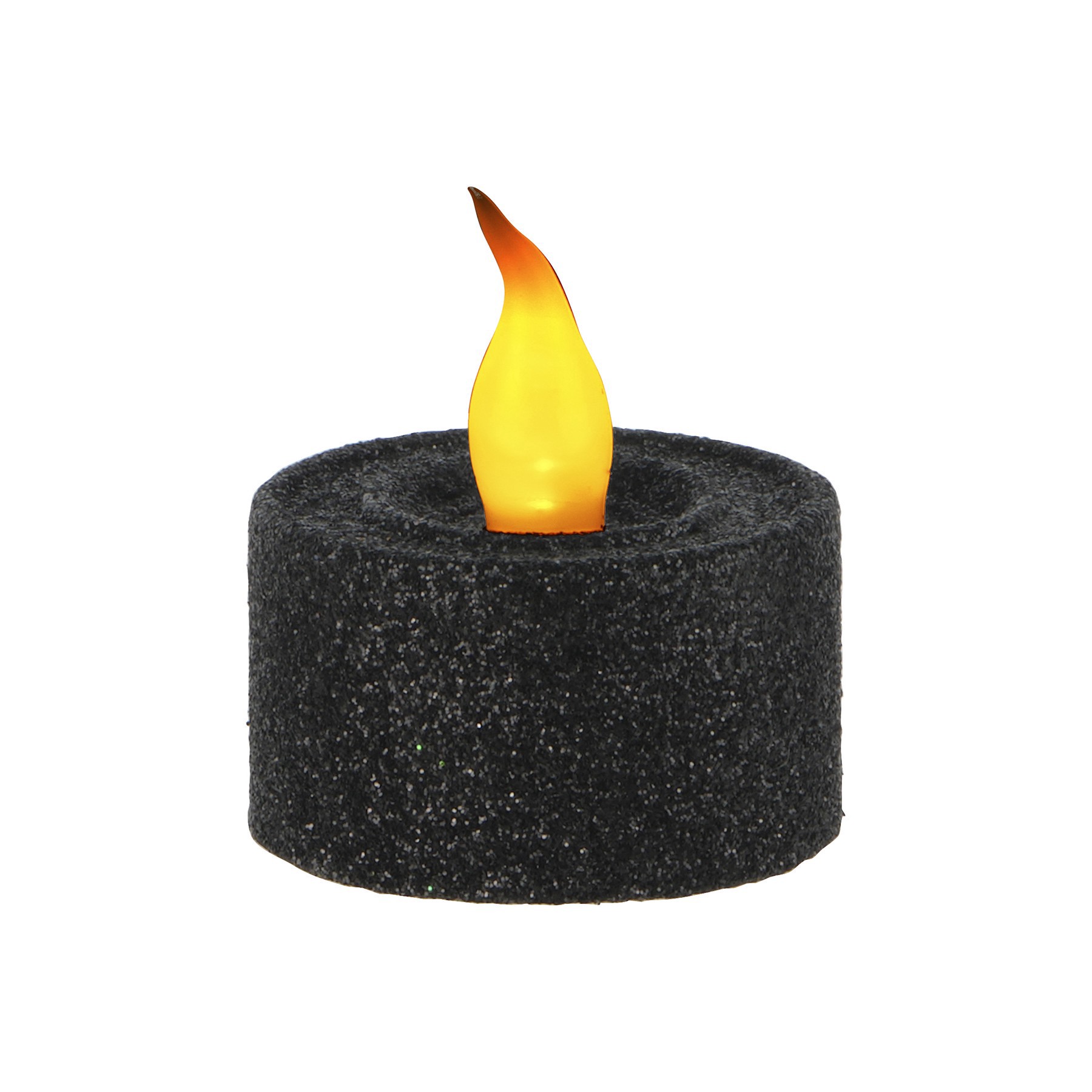 slide 2 of 2, Black Glitter Led Tealights, 6ct. By Ashland, 6 ct