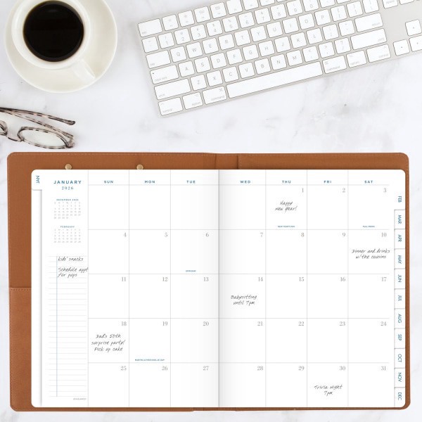 slide 6 of 10, AT-A-GLANCE® Signature Collection Clipboard with 2026 Monthly Planner, Brown, Large, 8"" x 11"", 1 ct