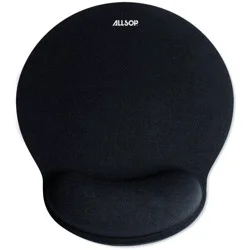 Allsop Mouse Pad with Wrist Rest - Black