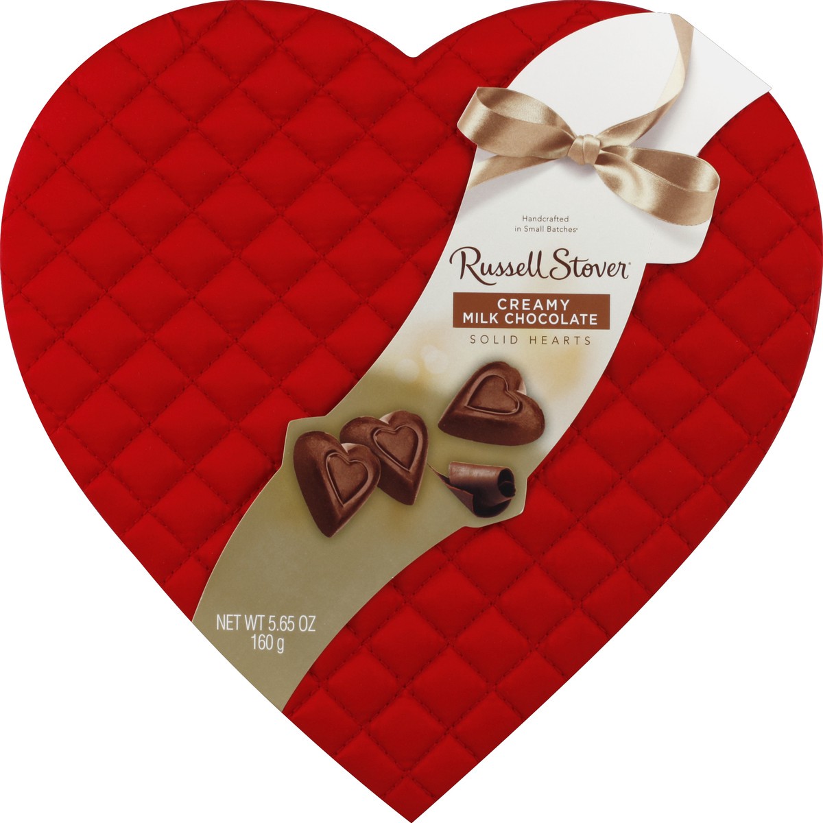 slide 3 of 3, Russell Stover Quilted Solid Hearts Box, 5.65 oz