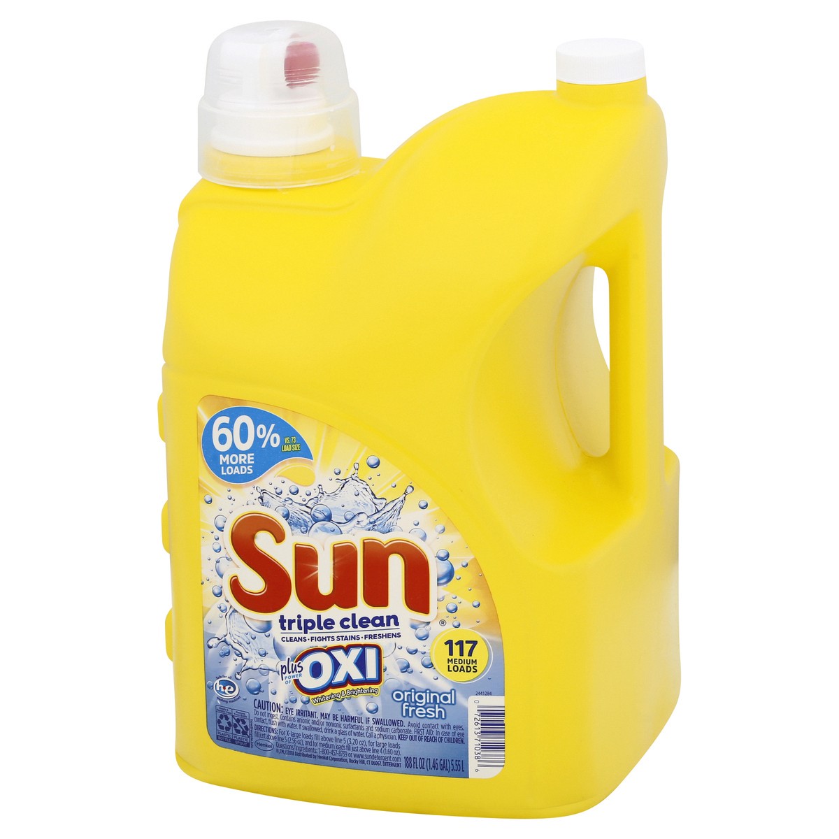 slide 3 of 9, Sun Plus Power of Oxi, Triple Clean Original Fresh Detergent 188 oz, 188 fl oz