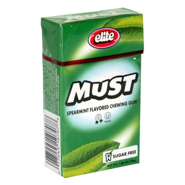 slide 1 of 1, Elite Must Spearmint Flavored Chewing Gum, 1.05 oz