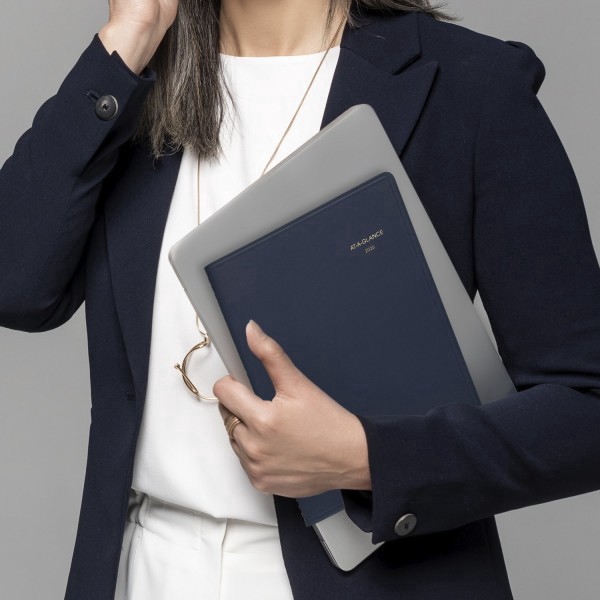 slide 5 of 10, AT-A-GLANCE® 2026 15-Month Monthly Planner, Navy, Large, 9"" x 11"", 1 ct