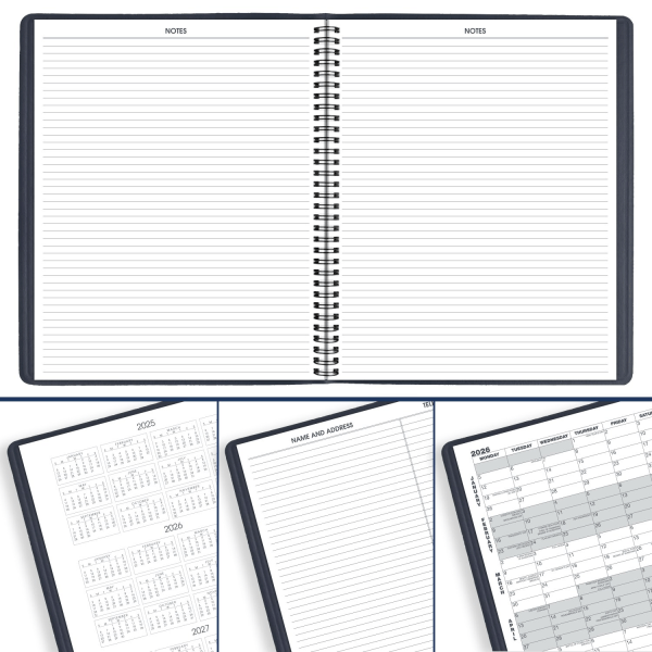 slide 3 of 10, AT-A-GLANCE® 2026 15-Month Monthly Planner, Navy, Large, 9"" x 11"", 1 ct