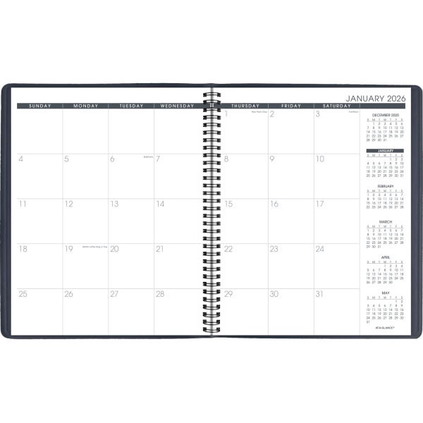 slide 7 of 10, AT-A-GLANCE® 2026 15-Month Monthly Planner, Navy, Large, 9"" x 11"", 1 ct