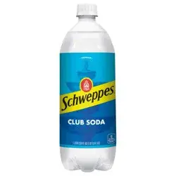 Schweppes Club Soda, 1 L bottle