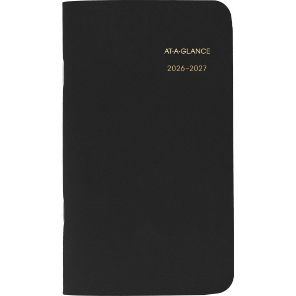 slide 4 of 10, AT-A-GLANCE® 2026-2027 Two Year Monthly Planner, Black, Pocket, 3 1/2"" x 6"", 1 ct
