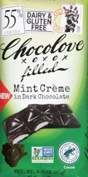 Chocolove Dark Chocolate Mint Crme Filled Bar