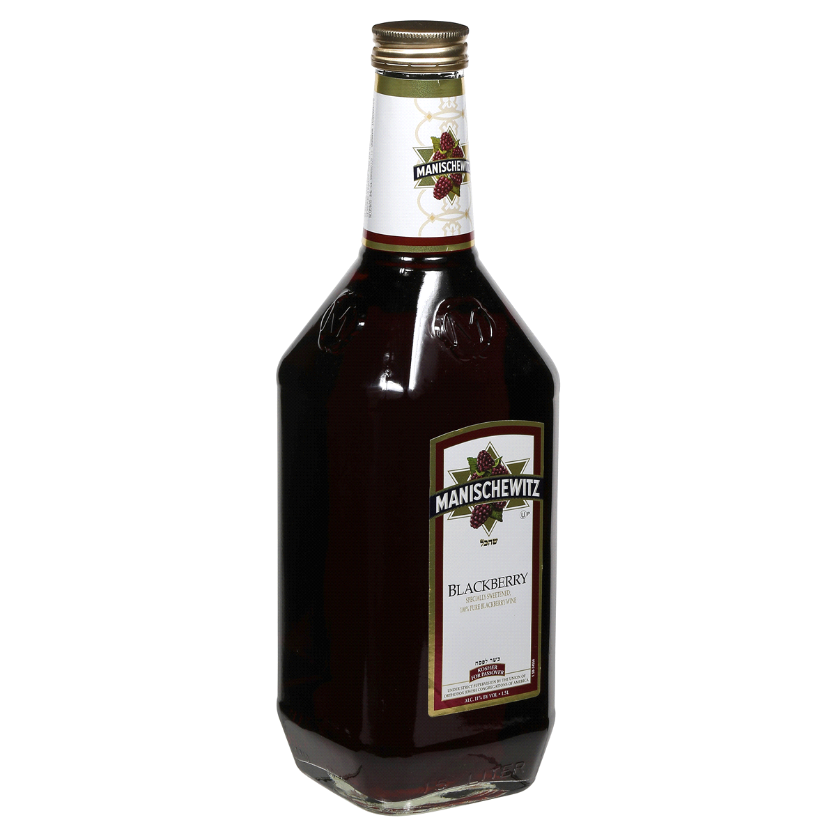 slide 3 of 3, Manischewitz Blackberry Wine, 1.5 liter