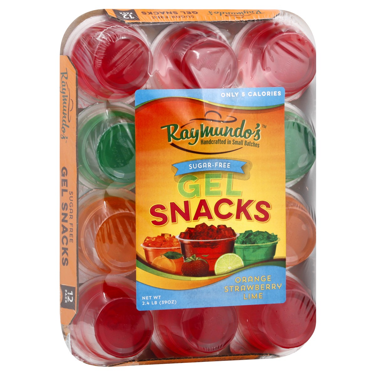 slide 10 of 12, Raymundo's 12 Pack Orange/Strawberry/Lime Gel Snacks 12 ea, 12 ct