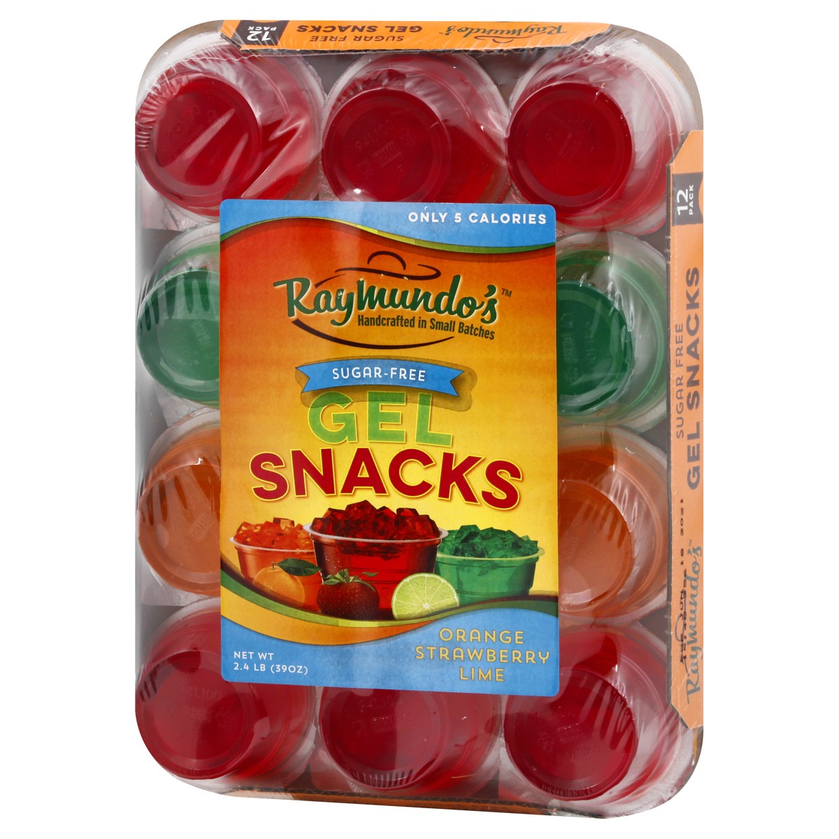 slide 8 of 12, Raymundo's 12 Pack Orange/Strawberry/Lime Gel Snacks 12 ea, 12 ct