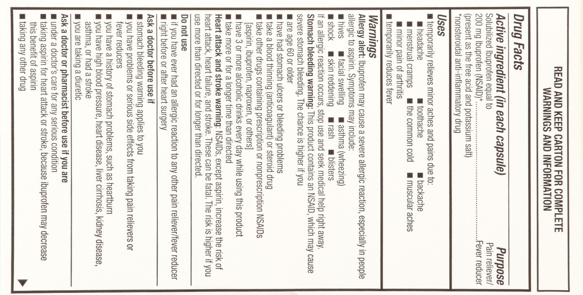 slide 17 of 17, TopCare Health 200 mg Ibuprofen Minis 160 Softgels, 160 ct