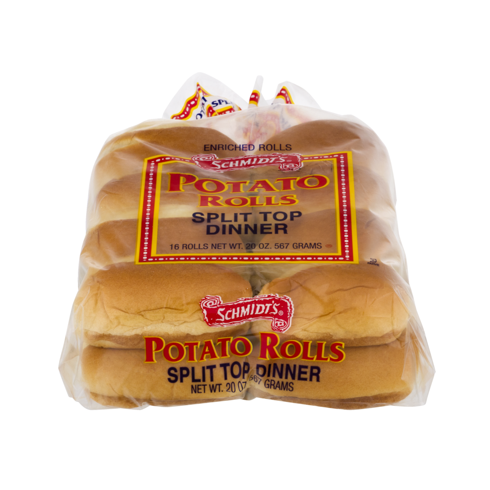 slide 1 of 5, Schmidt's Schmidt Potato Split Top Dinner Rolls 16 Pack 20 Ounce - 20 Oz, 