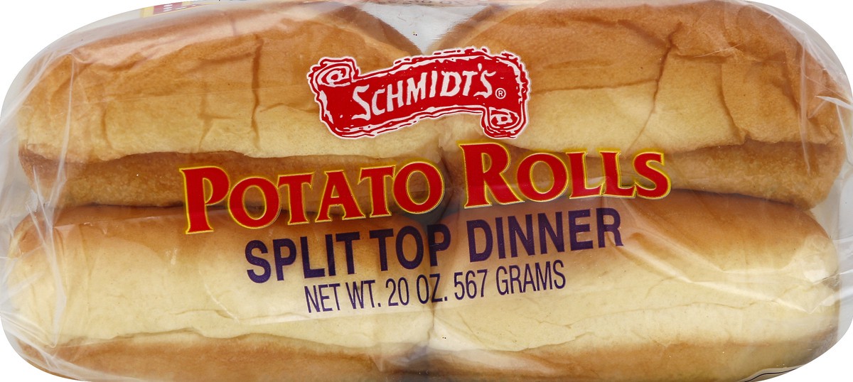 slide 4 of 5, Schmidt's Schmidt Potato Split Top Dinner Rolls 16 Pack 20 Ounce - 20 Oz, 