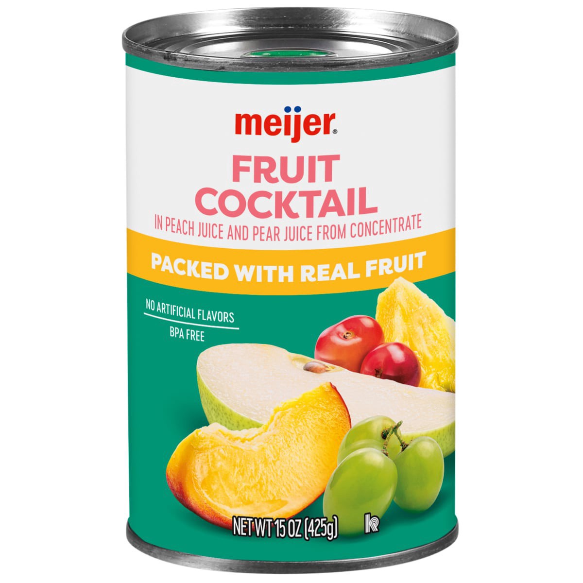 slide 1 of 5, Meijer Mixed Fruit Cocktail in 100% Juice, 15 oz