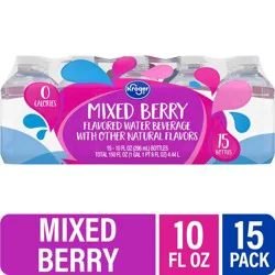 Kroger Mixed Berry Flavored Water - 15 ct ; 10 oz