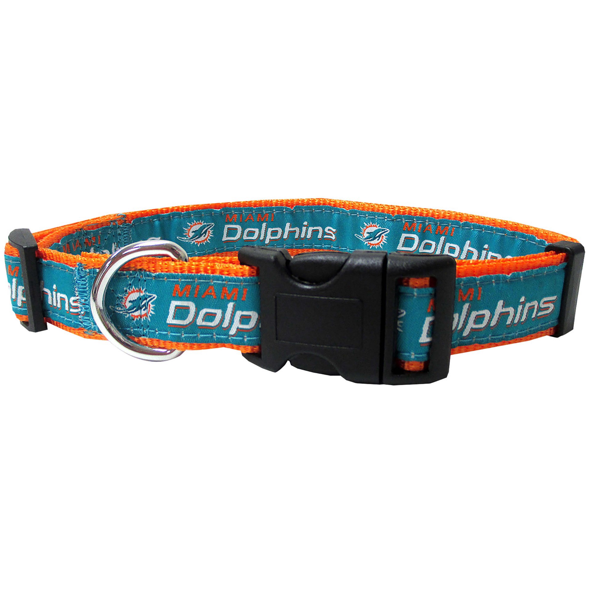 slide 1 of 1, NON BRAND Miami Dolphins Collar Sm, 1 ct