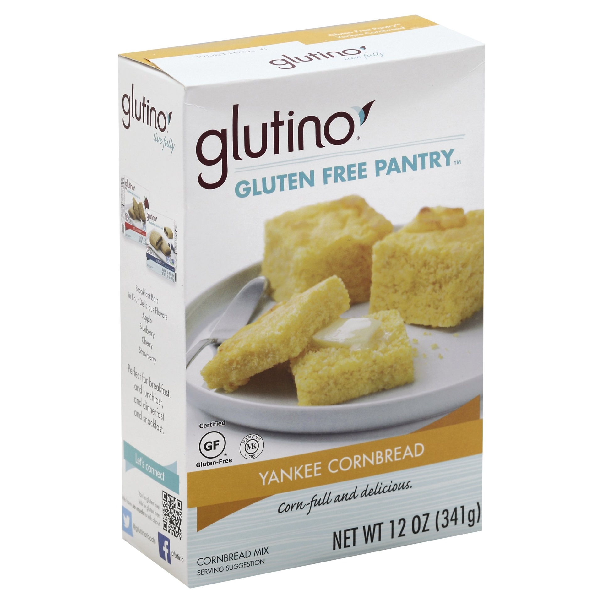 slide 1 of 1, Glutino Gluten Free Pantry Yankee Cornbread Mix, 12 oz