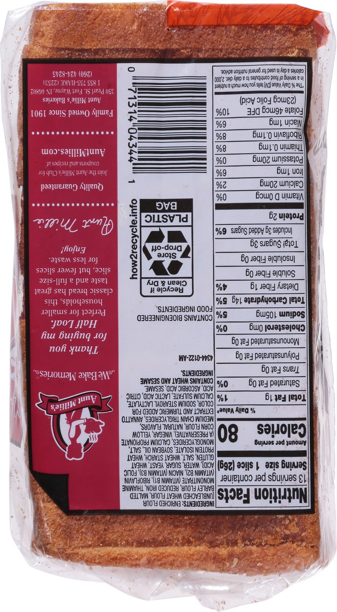 slide 4 of 9, Aunt Millie's Hawaiian Half Loaf, 12 oz