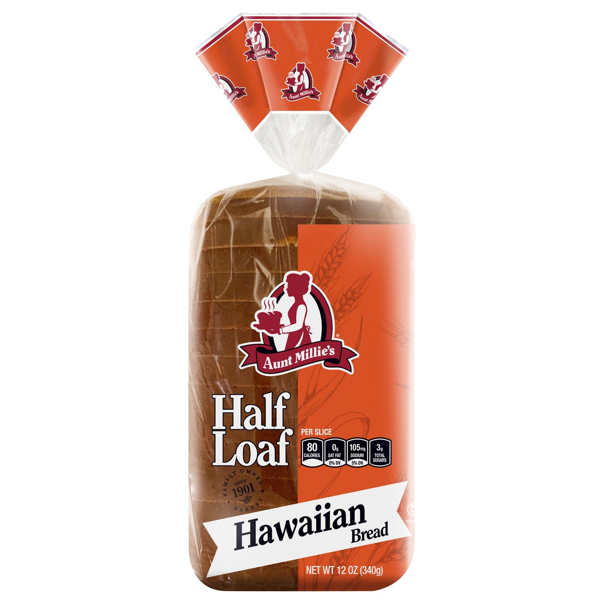 slide 1 of 9, Aunt Millie's Hawaiian Half Loaf, 12 oz