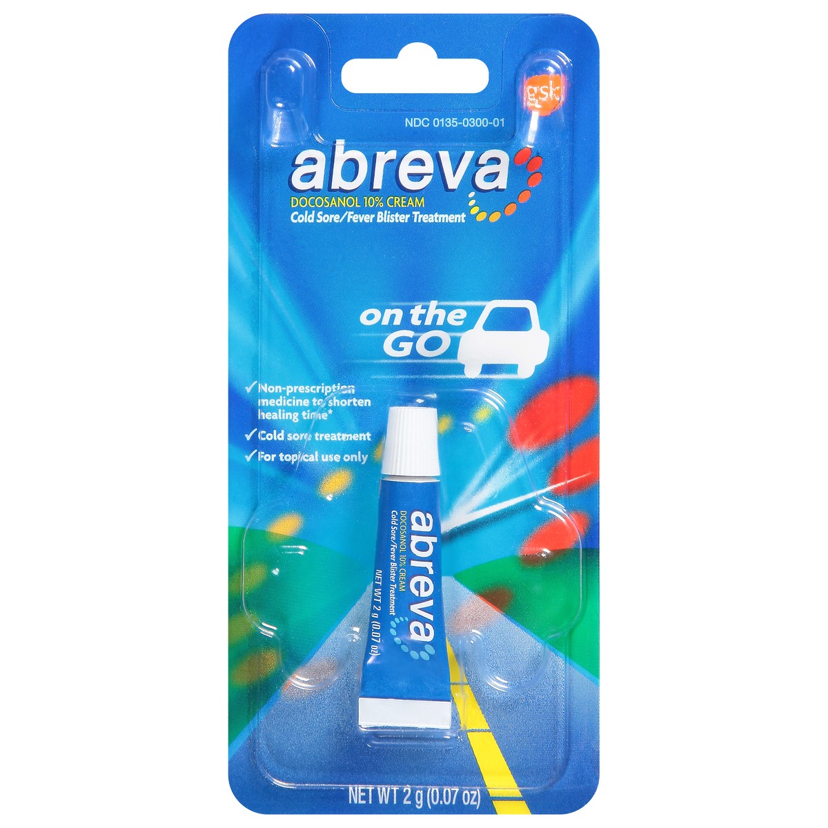 slide 10 of 10, Abreva Docosanol 10% Cream Cold Sore Treatment, Fever Blister and Cold Sore Cream - 0.07 Oz On the Go Pack, 0.07 oz