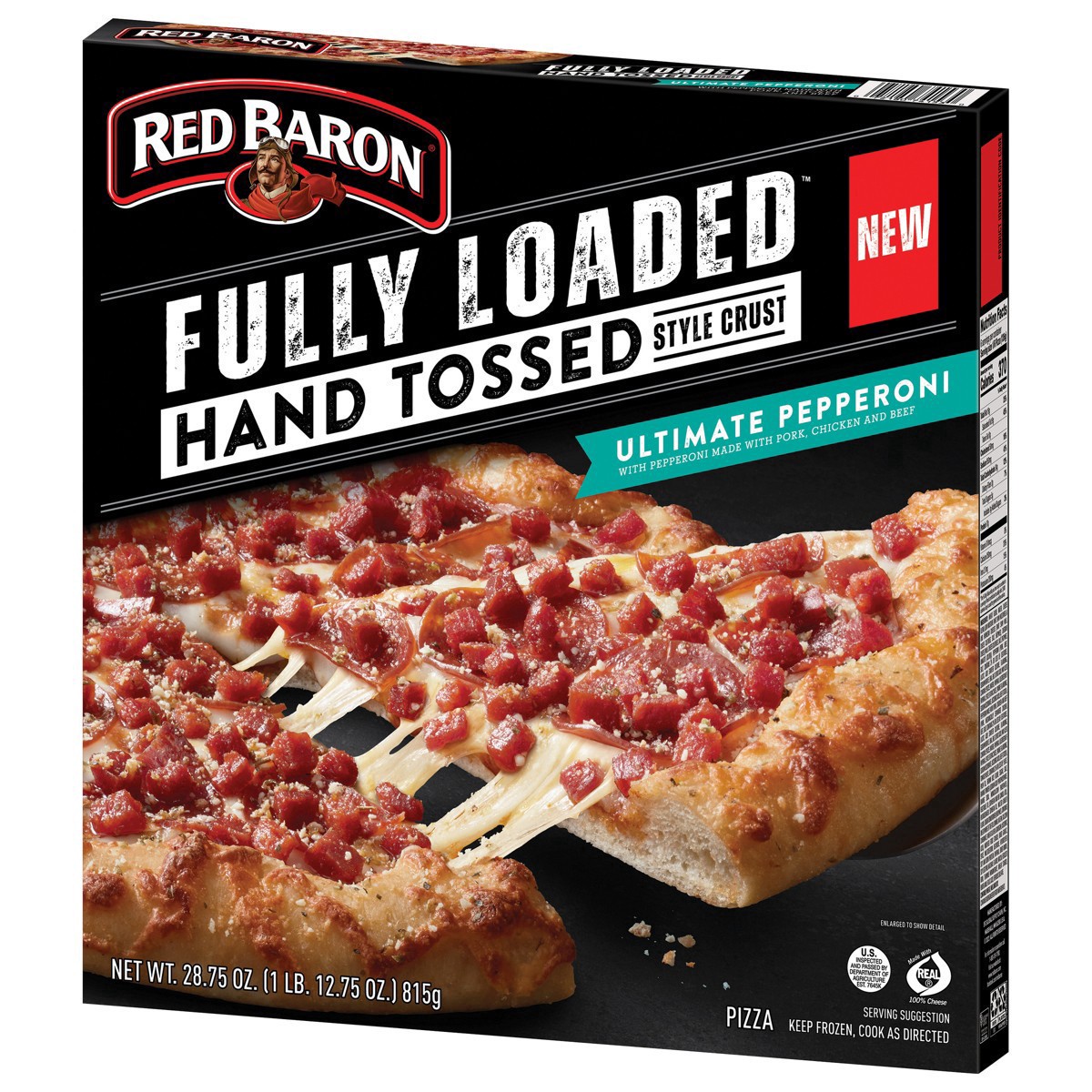 slide 21 of 21, Red Baron Fully Loaded Hand Tossed Style Crust Ultimate Pepperoni Pizza 28.75 oz, 28.75 oz