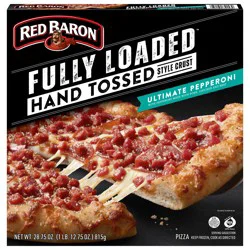 Red Baron Fully Loaded Hand Tossed Style Crust Ultimate Pepperoni Pizza 28.75 oz