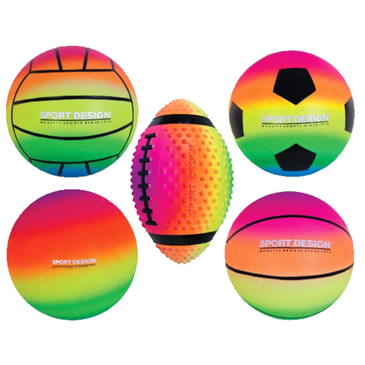 slide 1 of 1, Sport Design Neon Sport Ball Assortment, 1 oz