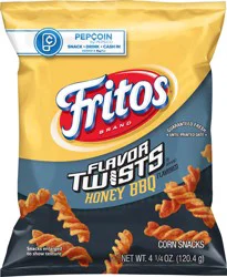 Fritos Flavor Twists Honey BBQ Flavored Corn Snacks 4.25 oz