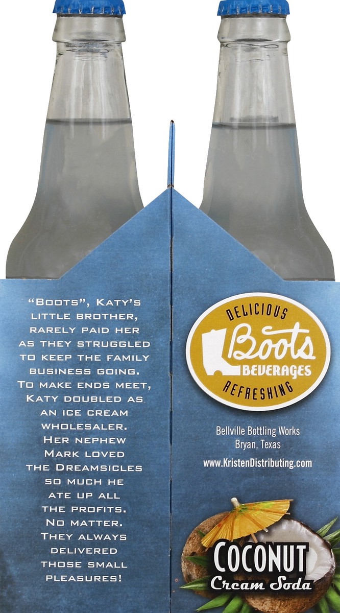 Boots Beverages Coconut Cream Soda 4 ct; 12 oz Shipt