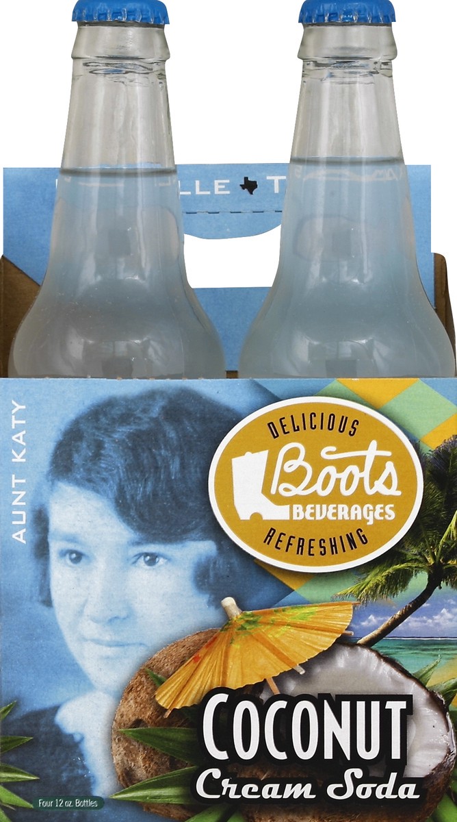 Boots Beverages Coconut Cream Soda 4 ct; 12 oz Shipt